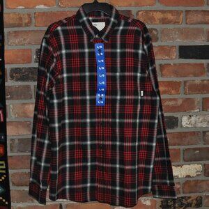 New with tags Tilley Black & Red Plaid Flannel Long Sleeve Shirt L
